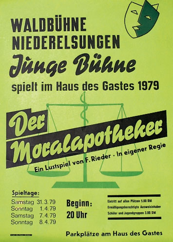 Plakat Der Moralapotheker 1979